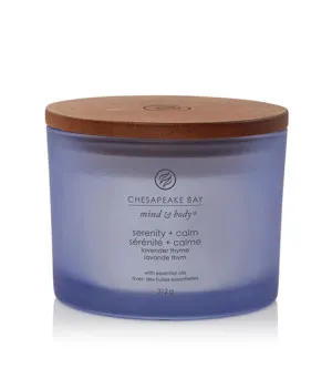 Candela profumata Chesapeake Bay Serenity + Calm con 3 stoppini 312 g