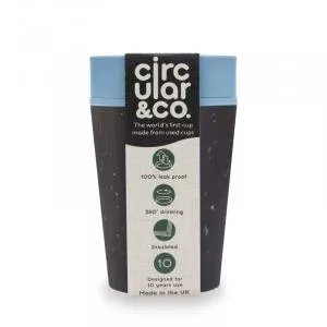 Circular Cup (227 ml) - nero/turchese - da bicchieri di carta usa e getta