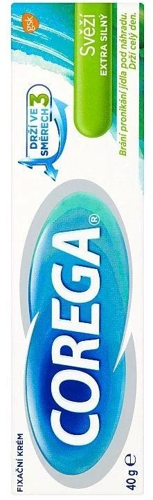 Corega Crema fissante extra forte fresca per protesi dentarie 40 g