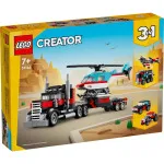 Creator 3 in 1 31146 Camion con pianale ed elicottero