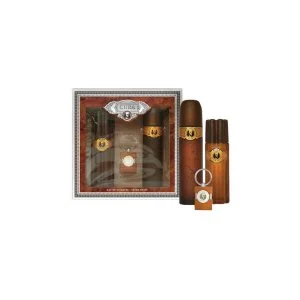 Cuba Cuba Gold Eau de Toilette da uomo 100 ml + Dopobarba 100 ml + portachiavi