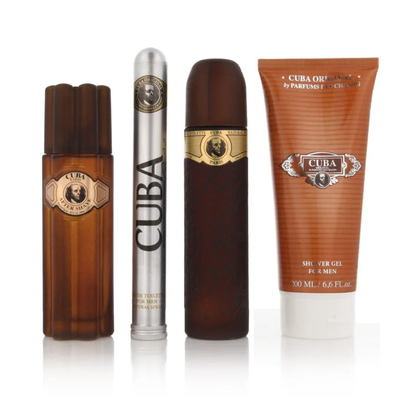 Cuba Gold 100 ml + EDT 35 ml + Dopobarba 100 ml + Gel doccia eau de toilette da uomo