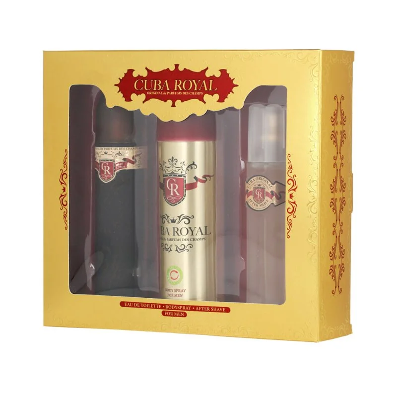 Cuba Royal Eau de Toilette da uomo 100 ml + Dopobarba 100 ml + Deodorante spray