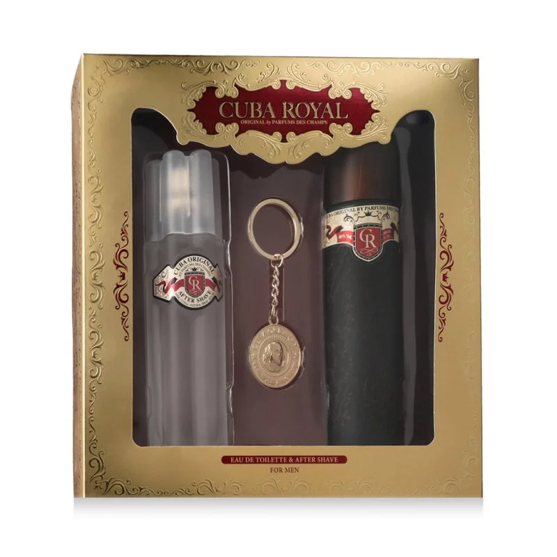 Cuba Royal Eau de Toilette da uomo 100 ml + dopobarba 100 ml + portachiavi