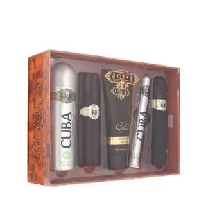 Cuba Gold EDT 100 ml + EDT 35 ml + AS 100 ml + spray corpo 200 ml + SG 200 ml M