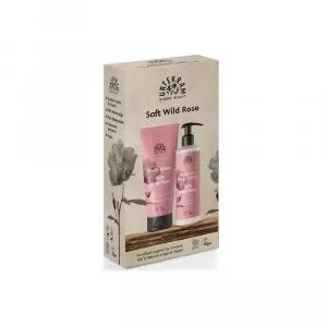 Urtekram Set regalo gel doccia e lozione corpo rosa selvatica