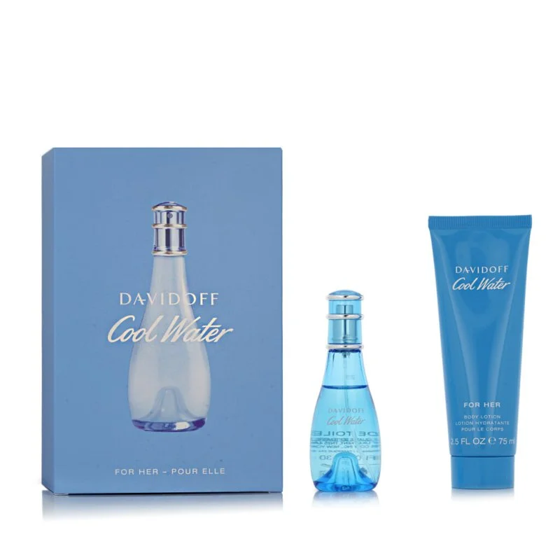 Davidoff Cool Water for Women eau de toilette da donna 30 ml + lozione per il corpo