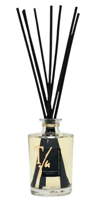 BASTONCINI ALLA VANIGLIA ML. 250 PROFUMATORE PER AMBIENTE - TFU (10 Bastoncini in Bambù Nero cm 30 inclusi)