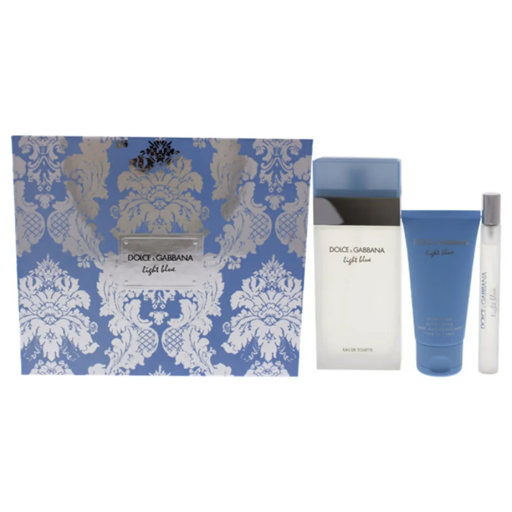 Light Blue set regalo per donne eau de toilette 100 ml + crema corpo 50 ml + eau de toilette 10 ml 100 ml + tělový krém 50 ml + toaletní voda 10 ml