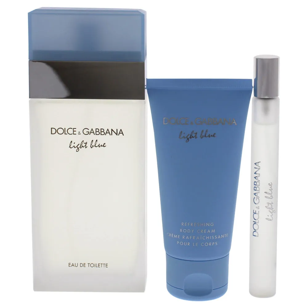 Light Blue set regalo per donne eau de toilette 100 ml + crema corpo 50 ml + eau de toilette 10 ml 100 ml + tělový krém 50 ml + toaletní voda 10 ml