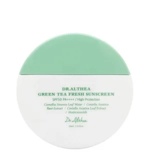 Dr.Althea Green Tea Fresh Sunscreen SPF50+ PA++++ crema solare lenitiva con tè verde
