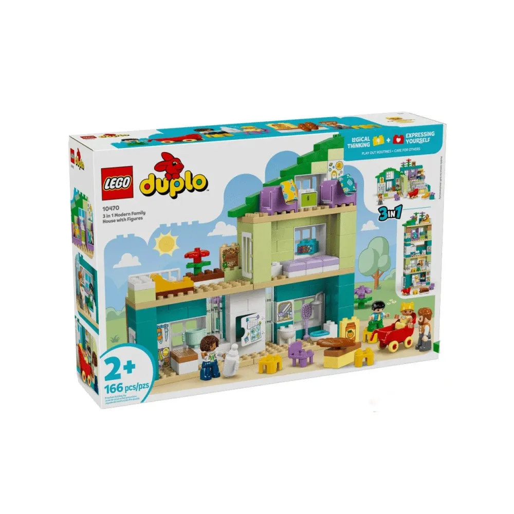 DUPLO® 10470 Casa familiare moderna 3 in 1 con personaggi