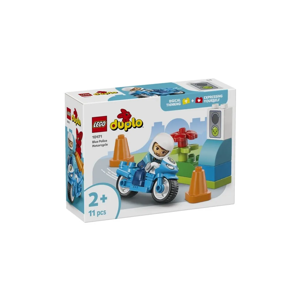 DUPLO® 10471 Motocicletta della polizia blu