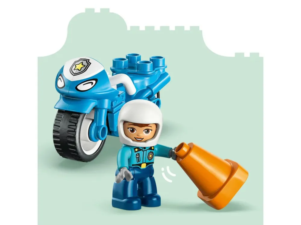 DUPLO® 10471 Motocicletta della polizia blu