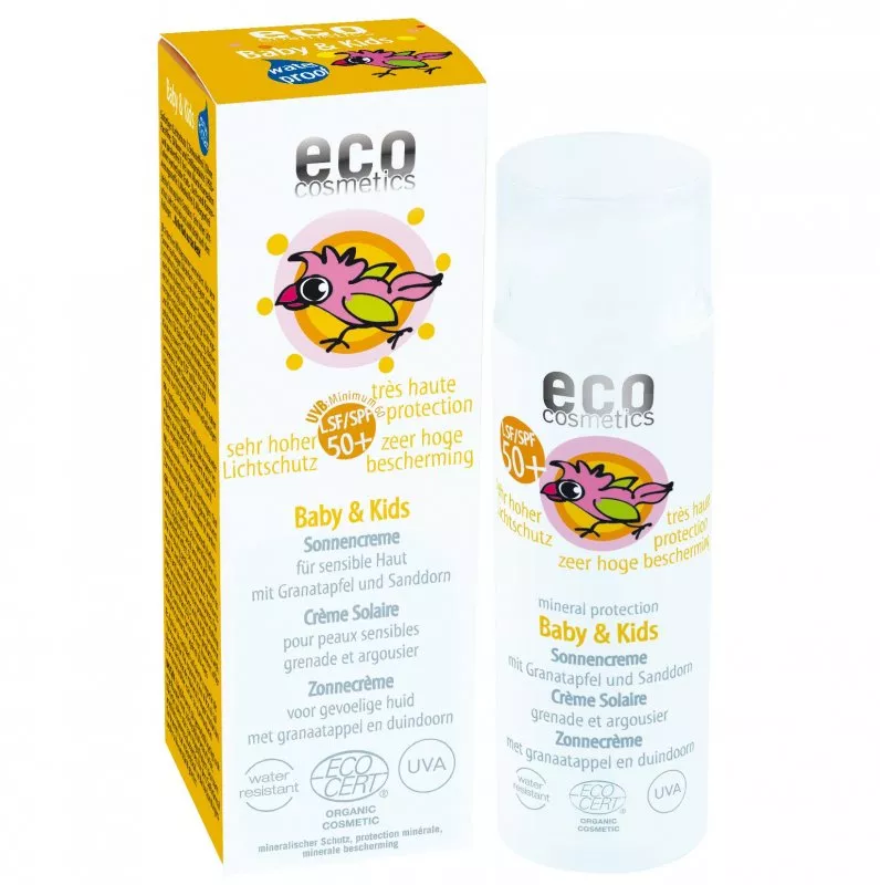 Eco Cosmetics Protezione solare per bambini SPF 50 BIO (50 ml)