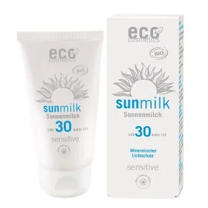 Eco Cosmetics Latte solare SPF 30 Sensitive BIO (75 ml) - con filtri minerali naturali