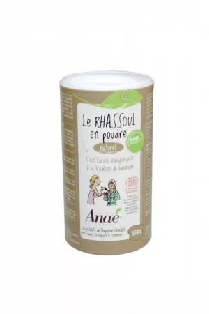 Ecodis Anaé by Rhassoul - argilla marocchina (barattolo da 500 g) - shampoo, scrub o maschera