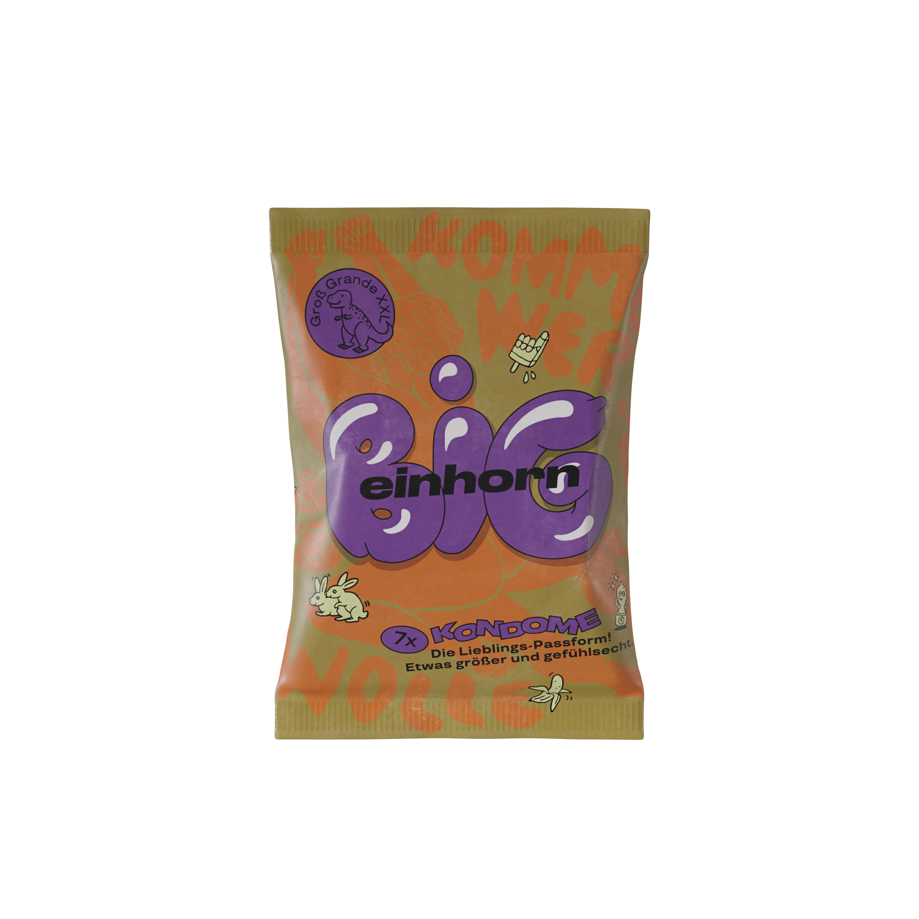 Einhorn Preservativi Big 3 pz - vegani, senza profumazione