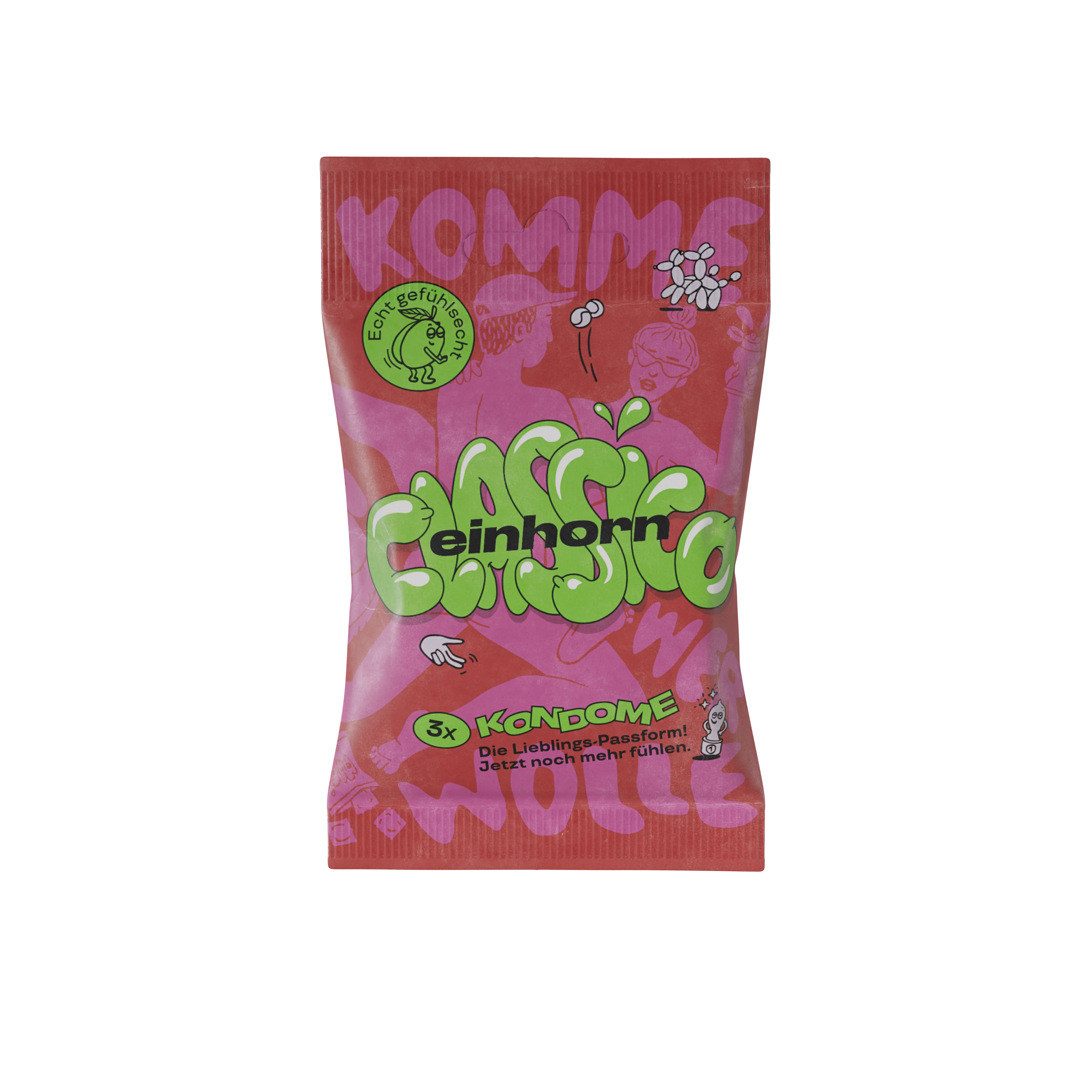 Einhorn Preservativi Classic 3 pz - vegani, senza profumazione