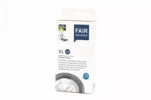 Fair Squared Preservativo XL 60 (8 pezzi) - vegano e del commercio equo e solidale