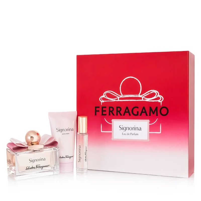 Signorina Eau de Parfum da donna 100 ml + EDP MINI 10 ml + lozione corpo
