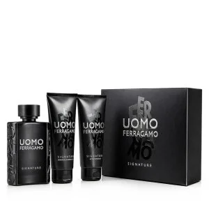 Salvatore Ferragamo Uomo Signature eau de parfum da uomo 100 ml + balsamo dopobarba 100 ml + shampoo e gel doccia da uomo