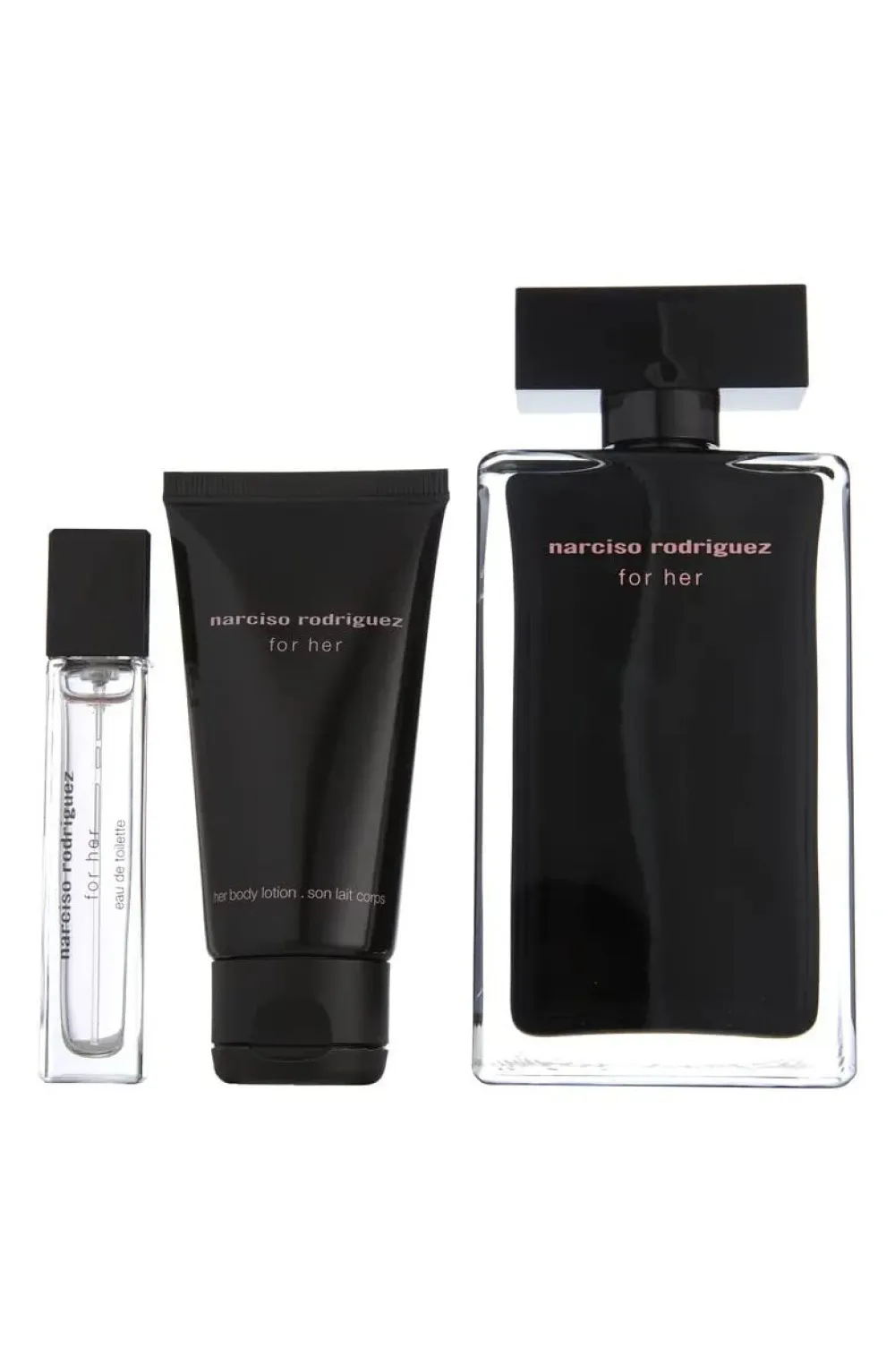 For Her EDT 100 ml + EDT MINI 10 ml + BL 50 ml D 1 ks