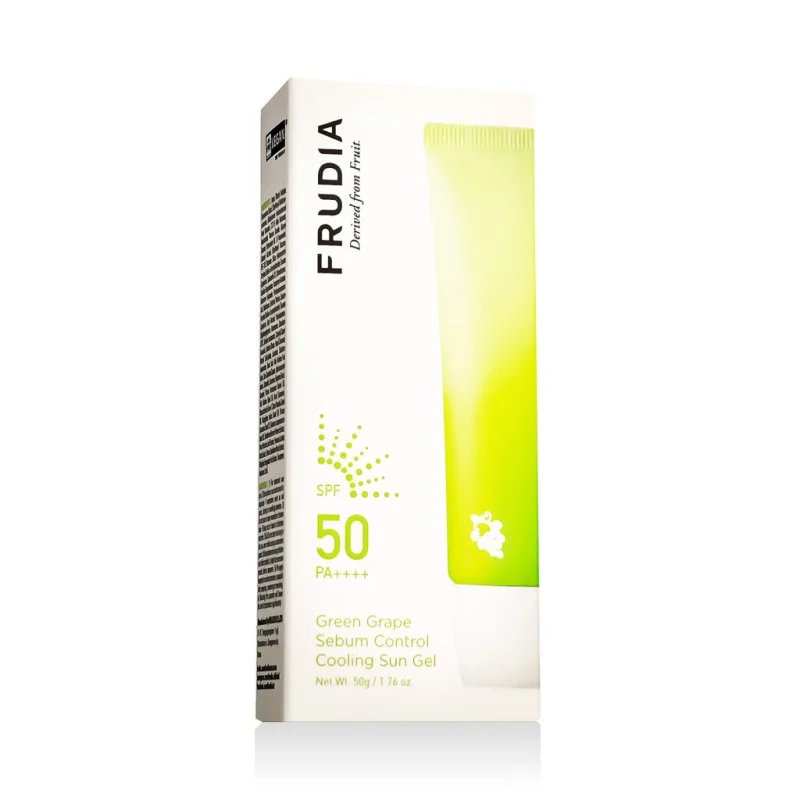 Gel solare rinfrescante sebo-regolatore all'uva verde SPF 50 PA++++ 50 g