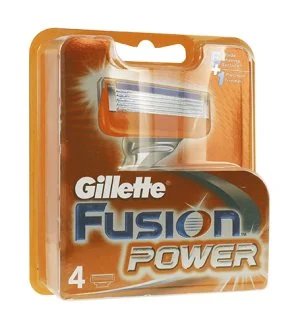 Gillette Fusion Power lame di ricambio 4 pz per uomo