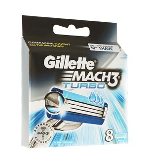 Mach3 Turbo lame di ricambio 8 pezzi per uomo