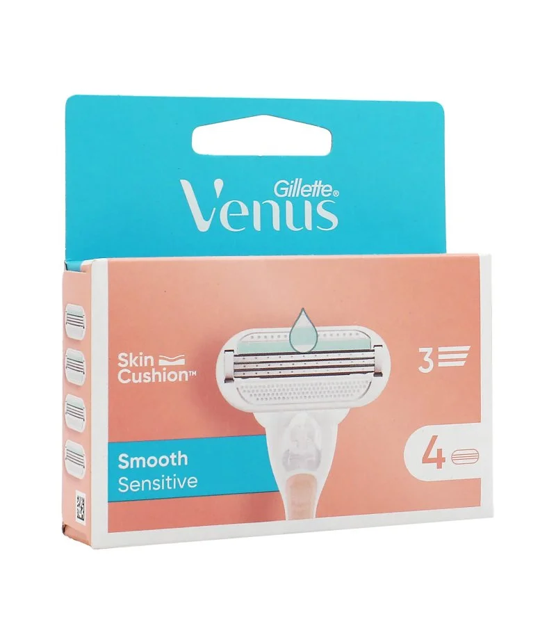 Venus Smooth Sensitive testine di ricambio 4 pz