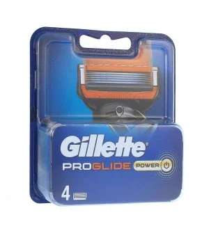 Gillette Fusion5 Proglide Power lame di ricambio 4 pezzi da uomo