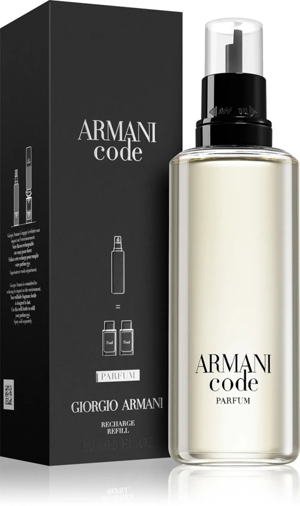 Code Parfum profumo per uomo 75 ml flacone ricaricabile