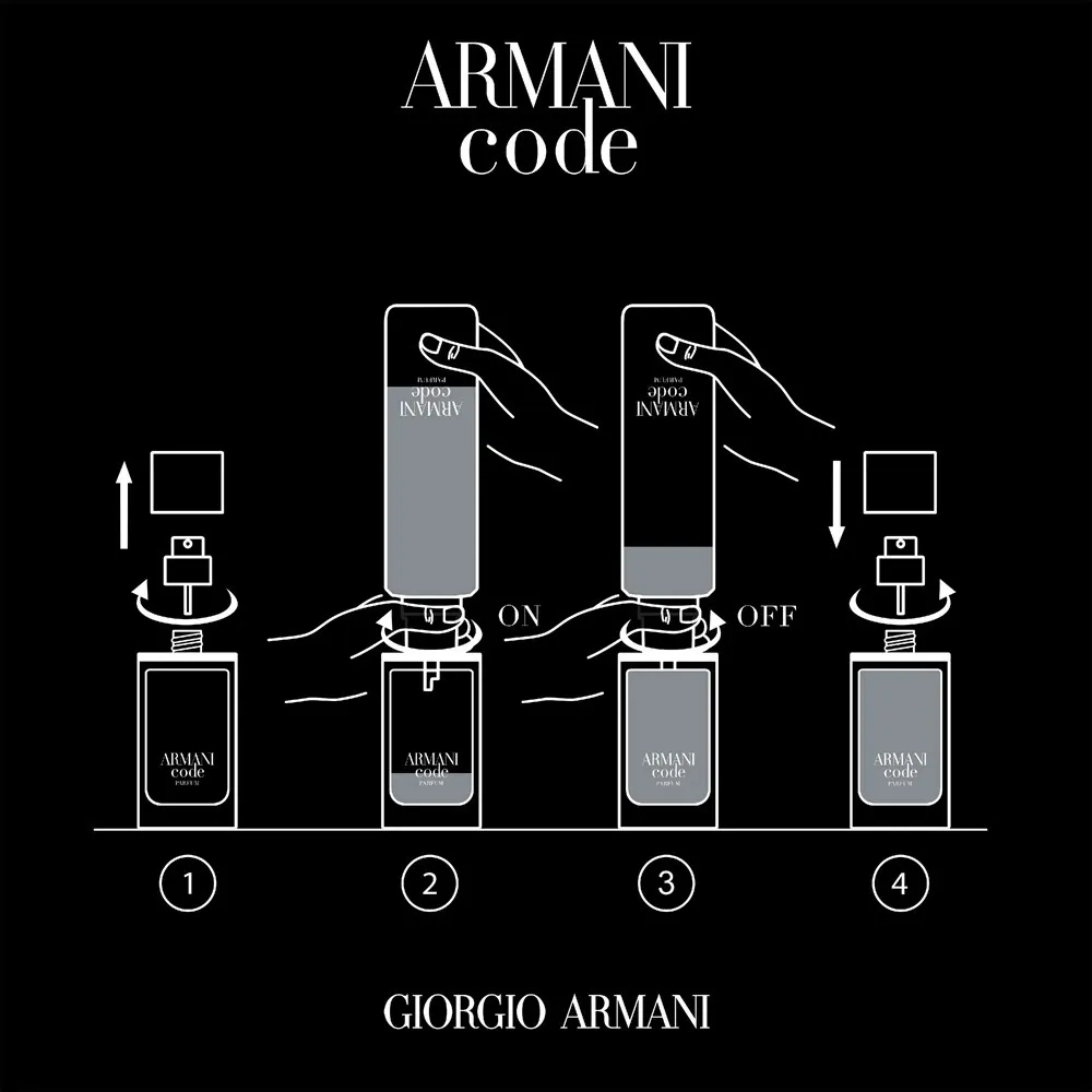 Code Parfum profumo per uomo 75 ml flacone ricaricabile