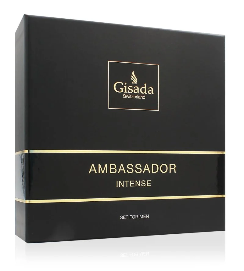Ambassador Intense confezione regalo 50 ml + gel doccia acqua profumata da uomo