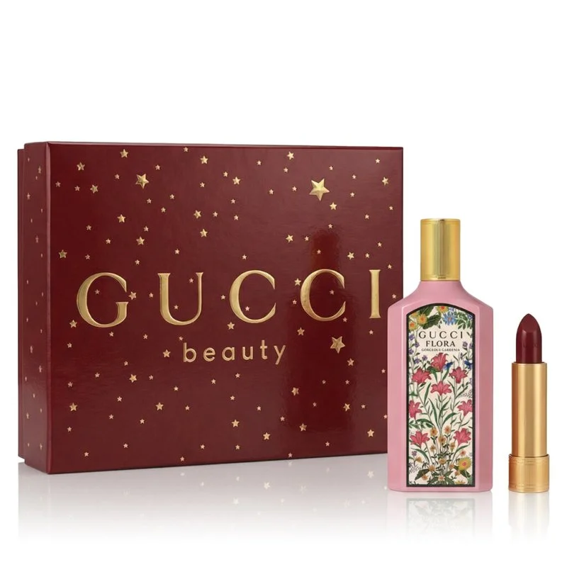 Flora Gorgeous Gardenia 50 ml + rossetto 509 Rouge De Beauté Brillant 1,8 g eau de parfum da donna