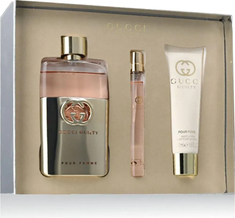 Guilty Pour Femme 90 ml + EDT MINI 10 ml + 50 ml latte corpo