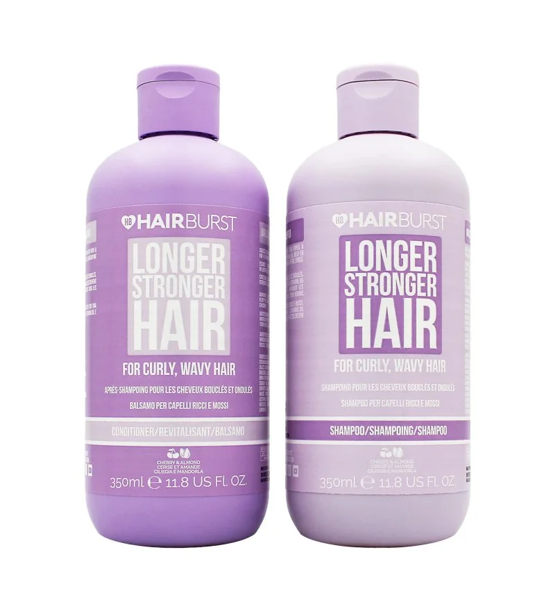 Longer Stronger Hair Curly set per capelli ricci shampoo 350 ml + balsamo
