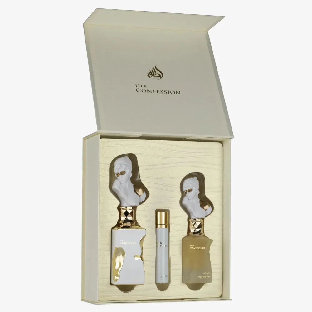 Her Confession 100 ml + EDP MINI 12 ml + nebbia per capelli eau de parfum da donna 50 ml