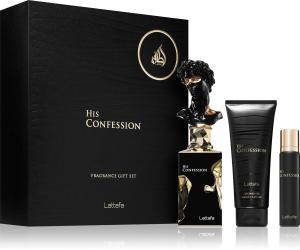 His Confession 100 ml + EDP MINI 12 ml + gel doccia eau de parfum da uomo