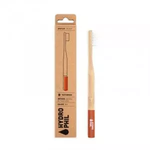 Hydrophil Spazzolino da denti in bambù (medio) - rosso - 100% rinnovabile