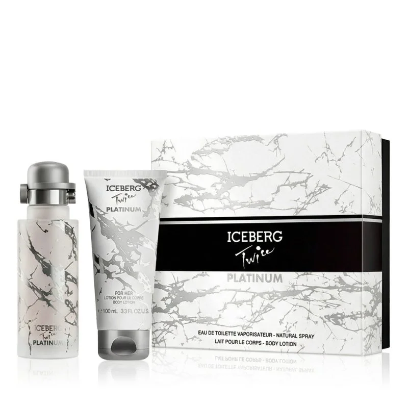 Iceberg Twice Platinum eau de toilette da donna 125 ml + lozione corpo 100 ml