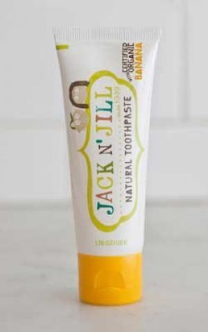 Dentifricio per bambini - banana BIO (50 g) - senza fluoro, con estratto di calendula biologico