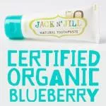 Jack n Jill Dentifricio per bambini - mirtillo BIO (50 g) - senza fluoro, con estratto di calendula biologico