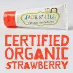 Jack n Jill Dentifricio per bambini - fragola BIO (50 g) - senza fluoro, con estratto di calendula biologico