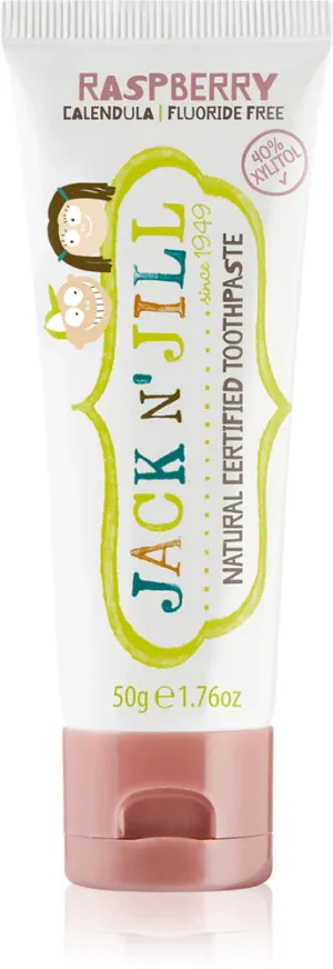 Jack n Jill Dentifricio per bambini - fragola BIO (50 g) - senza fluoro, con estratto di calendula biologico