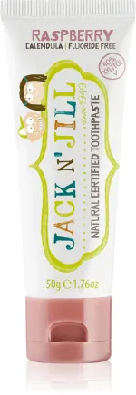 Jack n Jill Dentifricio per bambini - fragola BIO (50 g) - senza fluoro, con estratto di calendula biologico