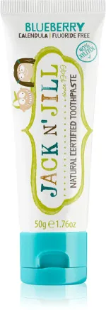 Jack n Jill Dentifricio per bambini - fragola BIO (50 g) - senza fluoro, con estratto di calendula biologico