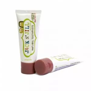 Jack n Jill Dentifricio per bambini - lampone BIO (50 g) - senza fluoro, con estratto di calendula biologico