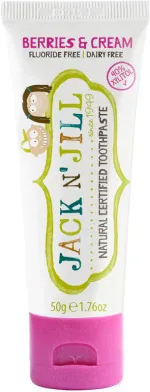 Jack n Jill Dentifricio per bambini - Milkshake (50 g) - senza fluoro, con estratto di calendula biologico
